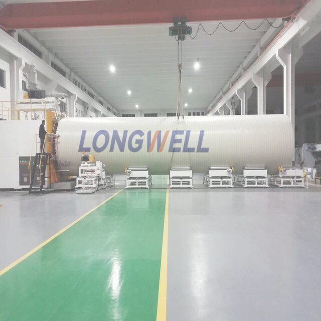 Large Calibre Hollow Wall Plastic Winding Pipe Making Machine
