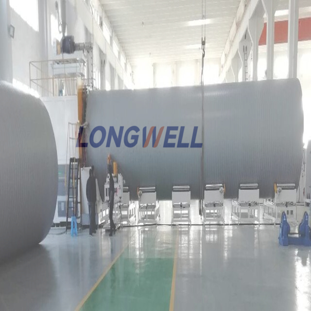 polyethylene hdpe spiral winding drainage pipe extrusion machine