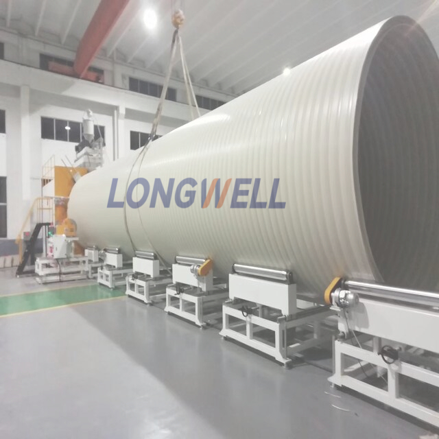 High-density polyethylene (HDPE) Hollow-wall Spiral Winding Pipe machines