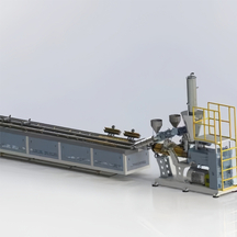 Co-extrusion PE WPC Profile Extrusion Machine