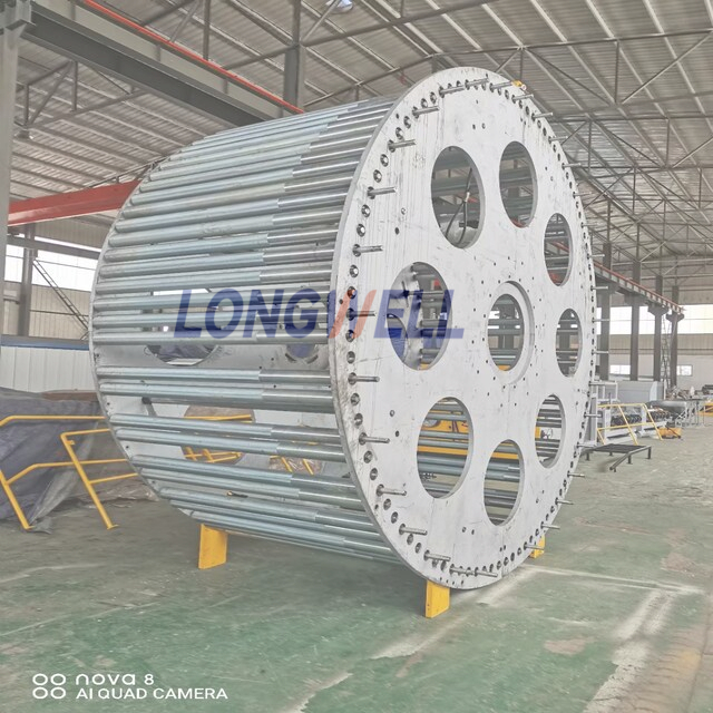 DN1400-2600 HDPE hollow wall spiral wound pipe extrusion production machines
